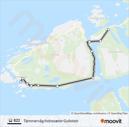822 Bus Line Map