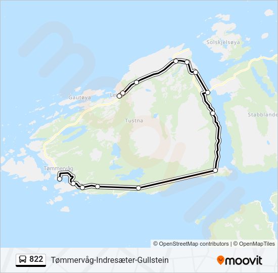 822 Bus Line Map