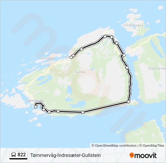 822 Bus Line Map