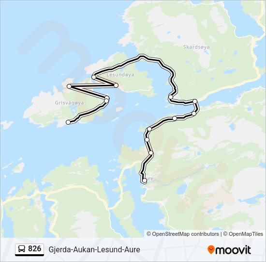 826 Bus Line Map