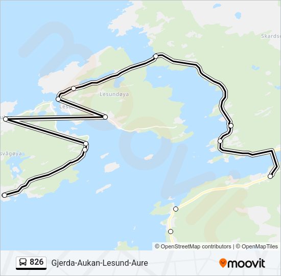 826 Bus Line Map