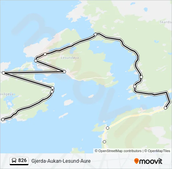 826 Bus Line Map