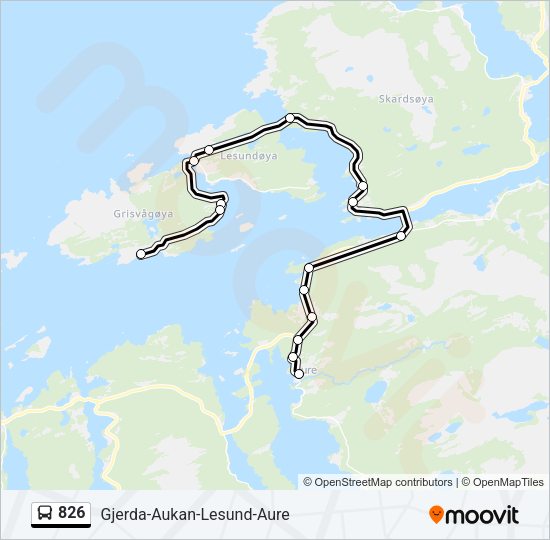 826 Bus Line Map