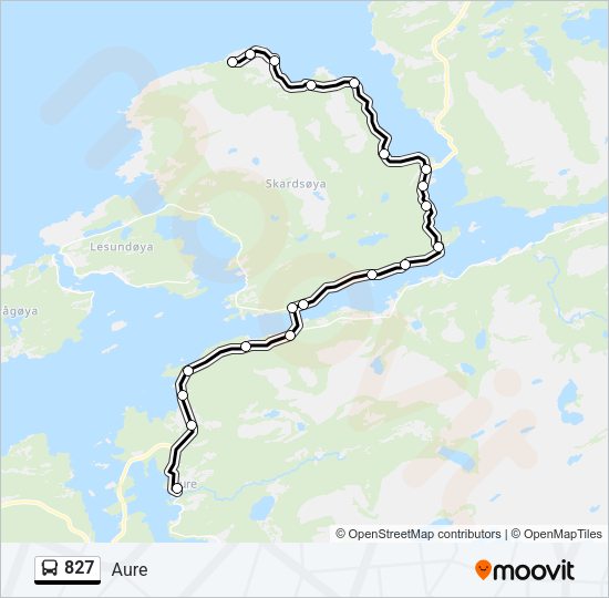 827 Bus Line Map