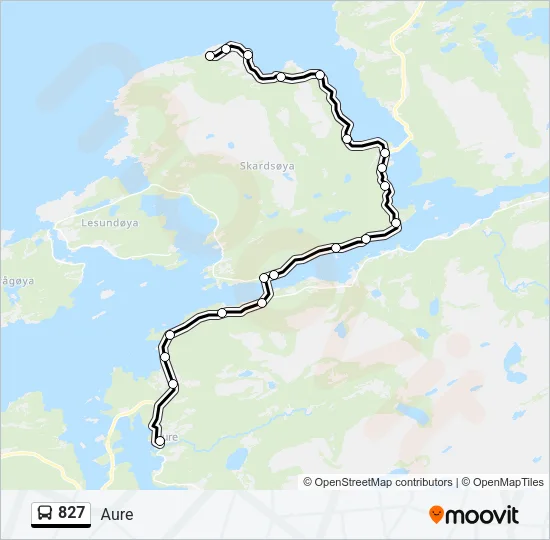 827 Bus Line Map