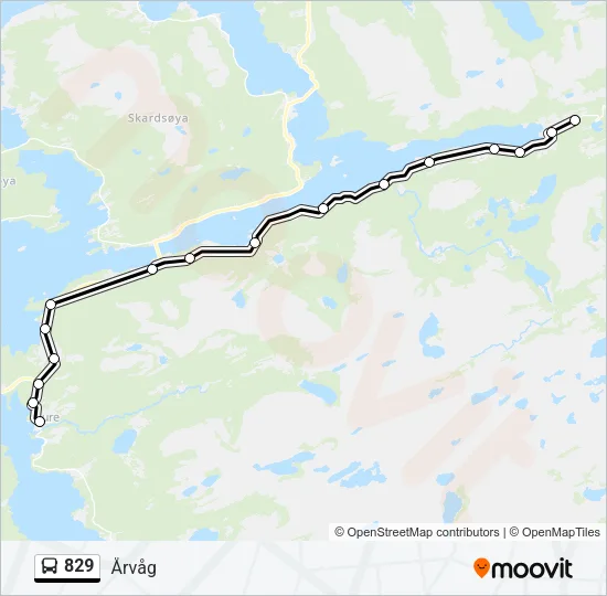 829 Bus Line Map