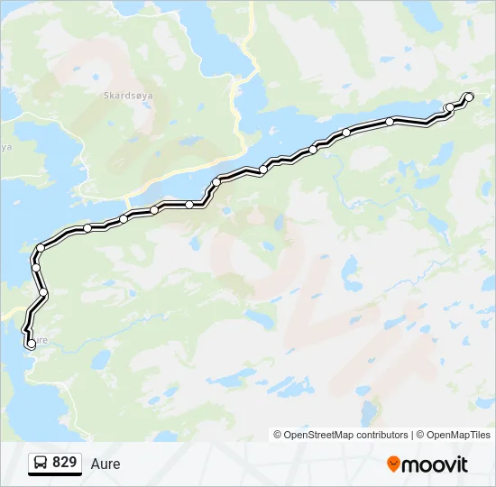829 Bus Line Map
