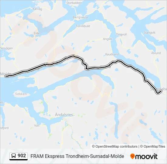 902 Bus Line Map