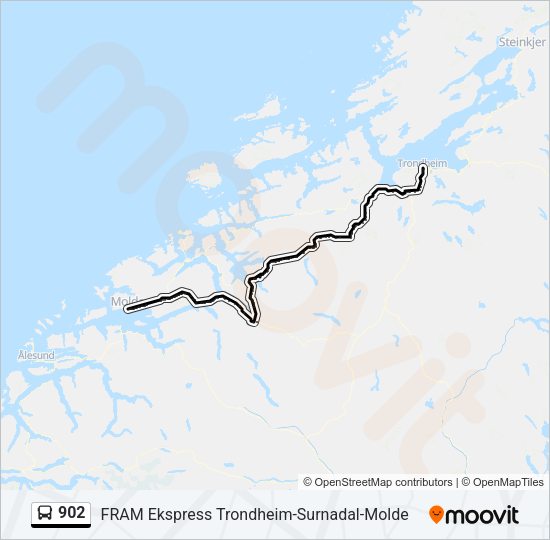 902 Bus Line Map