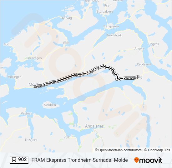 902 Bus Line Map