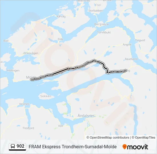 902 Bus Line Map