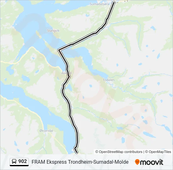 902 Bus Line Map