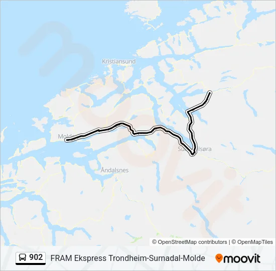 902 Bus Line Map