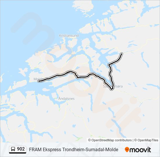 902 bus Line Map