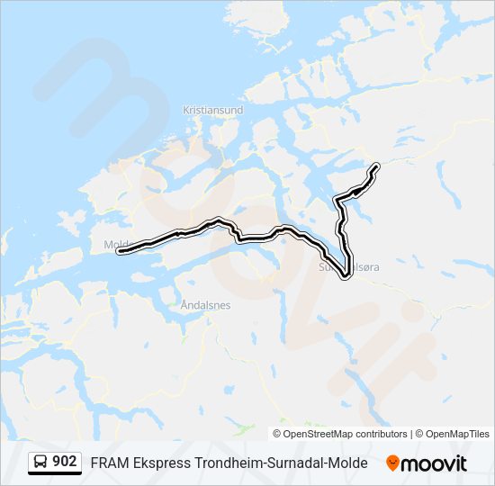 902 Bus Line Map