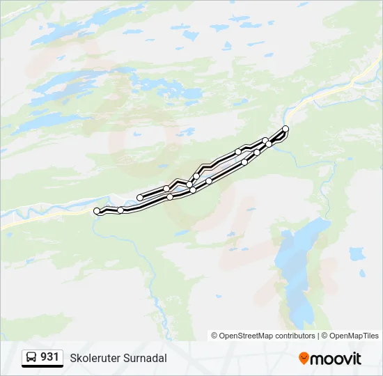 931 Bus Line Map