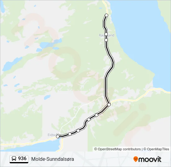 936 Bus Line Map