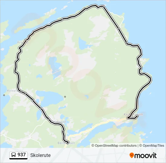 937 Bus Line Map