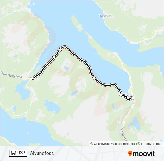 937 Bus Line Map