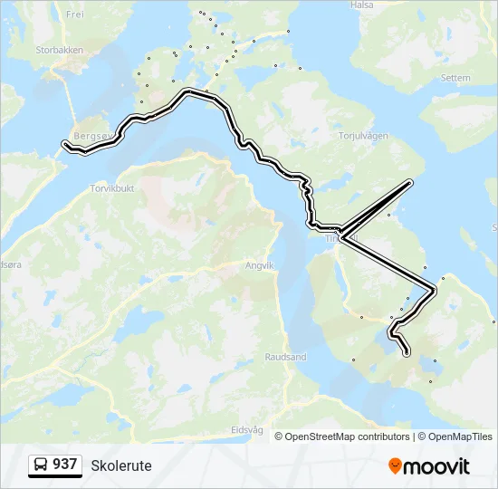 937 Bus Line Map