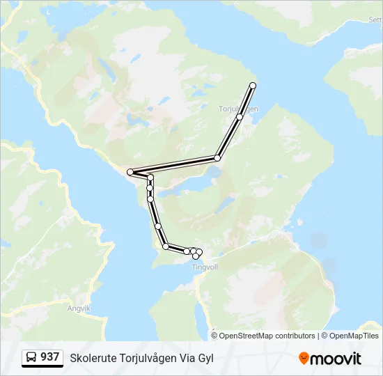 937 Bus Line Map