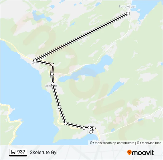 937 Bus Line Map
