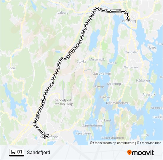 01 bus Line Map