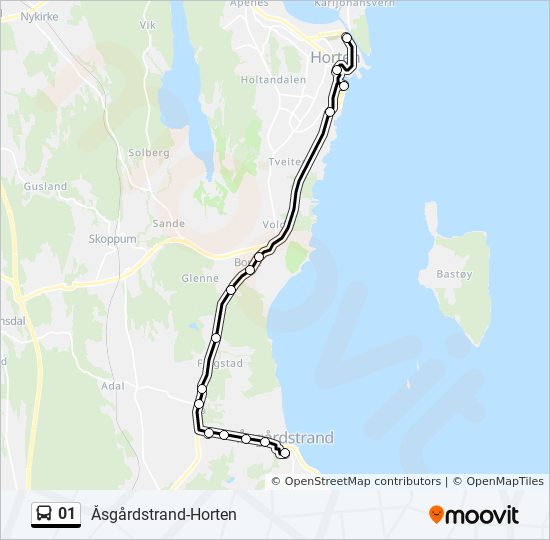 01 bus Line Map