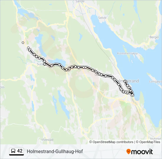 42 Bus Line Map