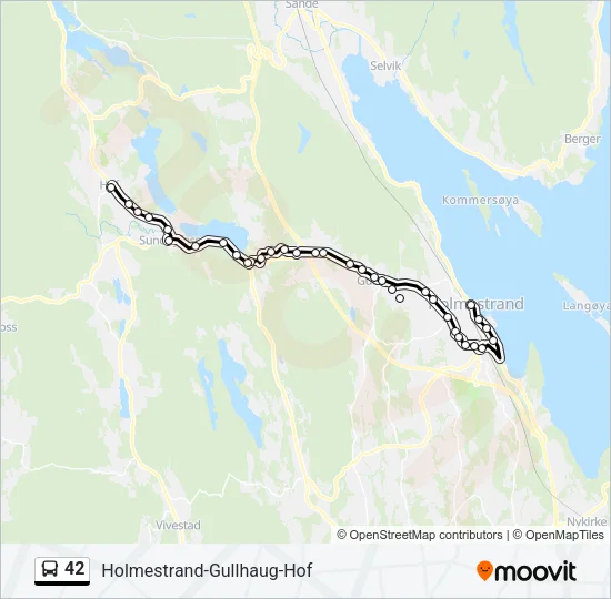 42 Bus Line Map