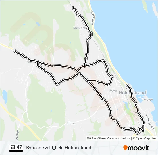 47 Bus Line Map