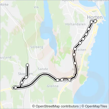 70 Bus Line Map