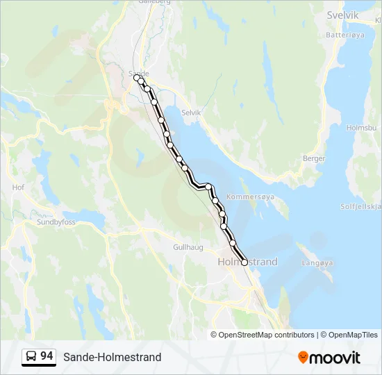 94 Bus Line Map