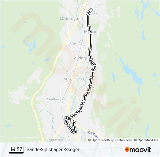 97 Bus Line Map