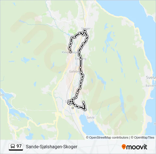 97 Bus Line Map
