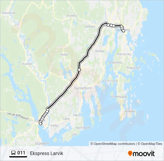 011 Bus Line Map