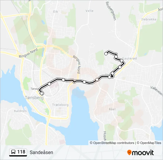 118 Bus Line Map