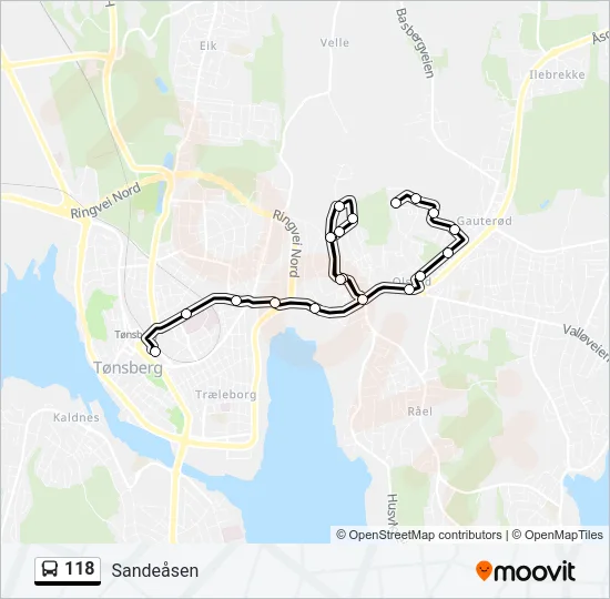 118 Bus Line Map