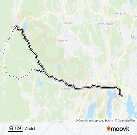 124 Bus Line Map