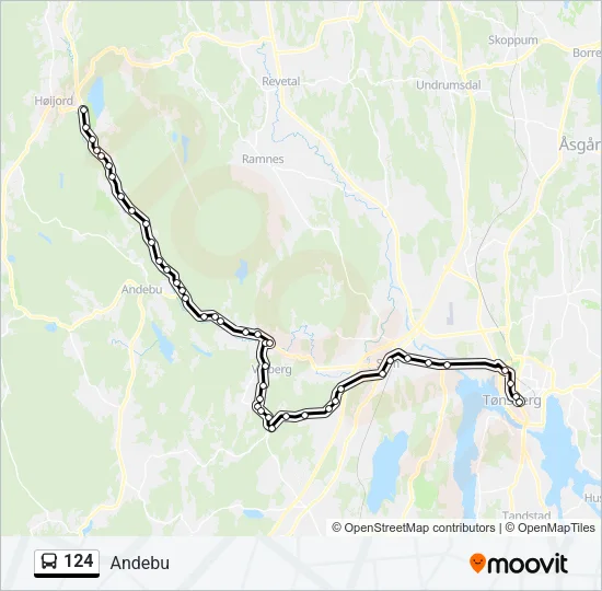 124 Bus Line Map