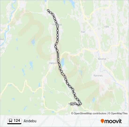 124 Bus Line Map