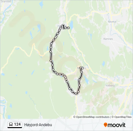 124 Bus Line Map