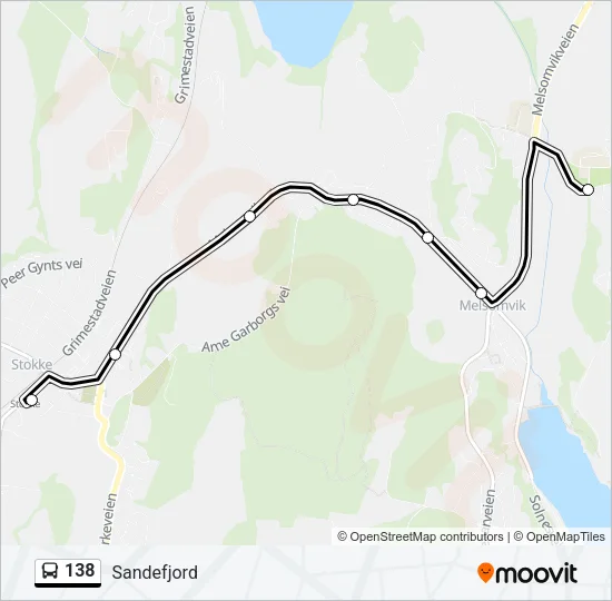 138 Bus Line Map
