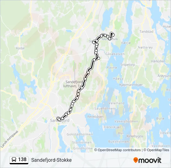 138 Bus Line Map