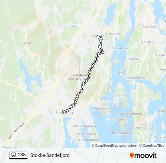 138 Bus Line Map