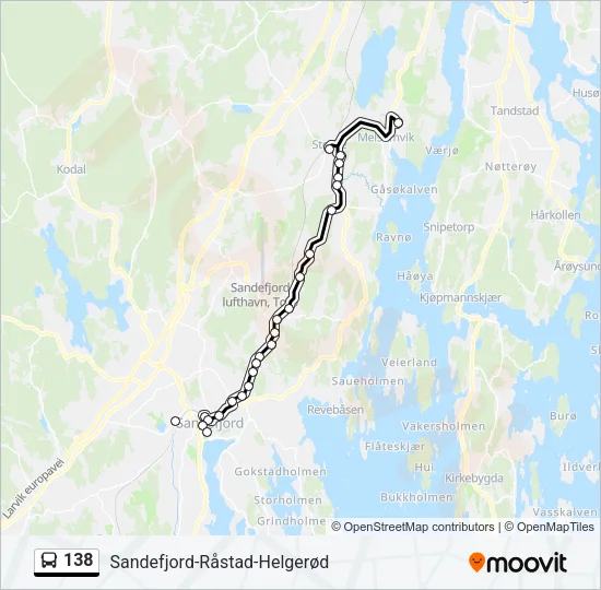 138 Bus Line Map