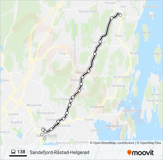 138 Bus Line Map