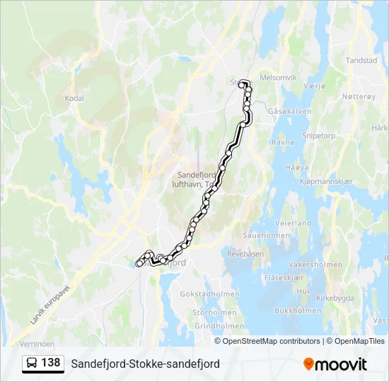 138 Bus Line Map