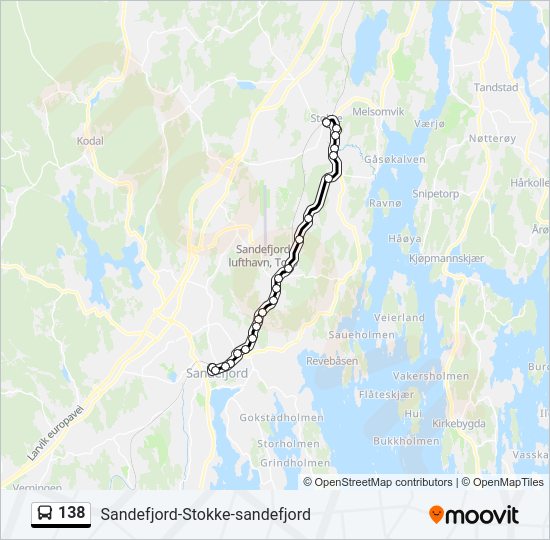 138 bus Line Map