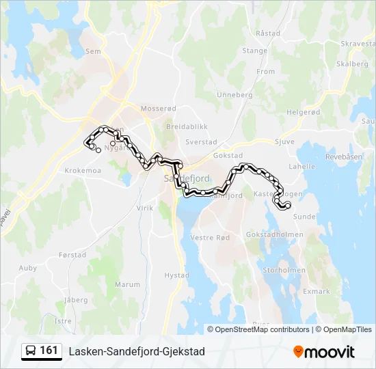 161 Bus Line Map